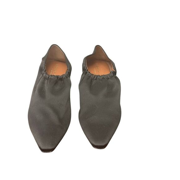 Derek Lam  The Imani elastic bootie in sleek satin, handcrafted in Italy. - Picture 2 of 7